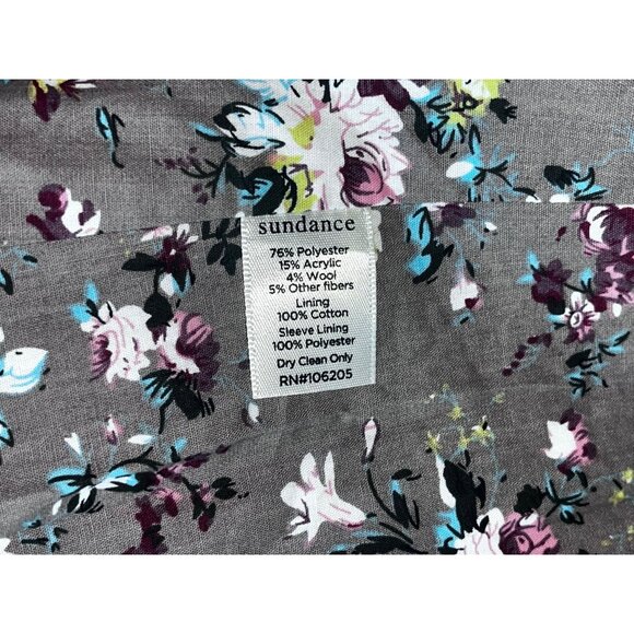 NEW Sundance Women's Blazer S Floral Lining Mauve Plaid 2-Button Office Business - Picture 7 of 8